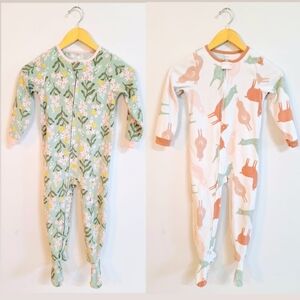 Bundle Girls Carter's Footed Fleece Jammies